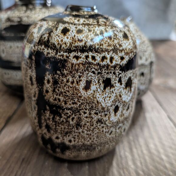 Three Creative Co-op Terracotta Vases in Warm Brown - Picture 6 of 8